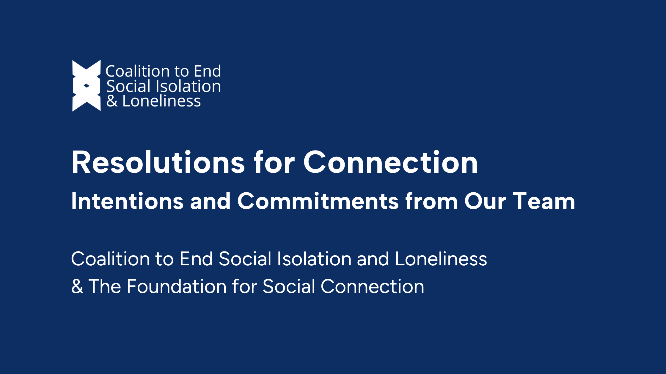 Resolutions for Connection