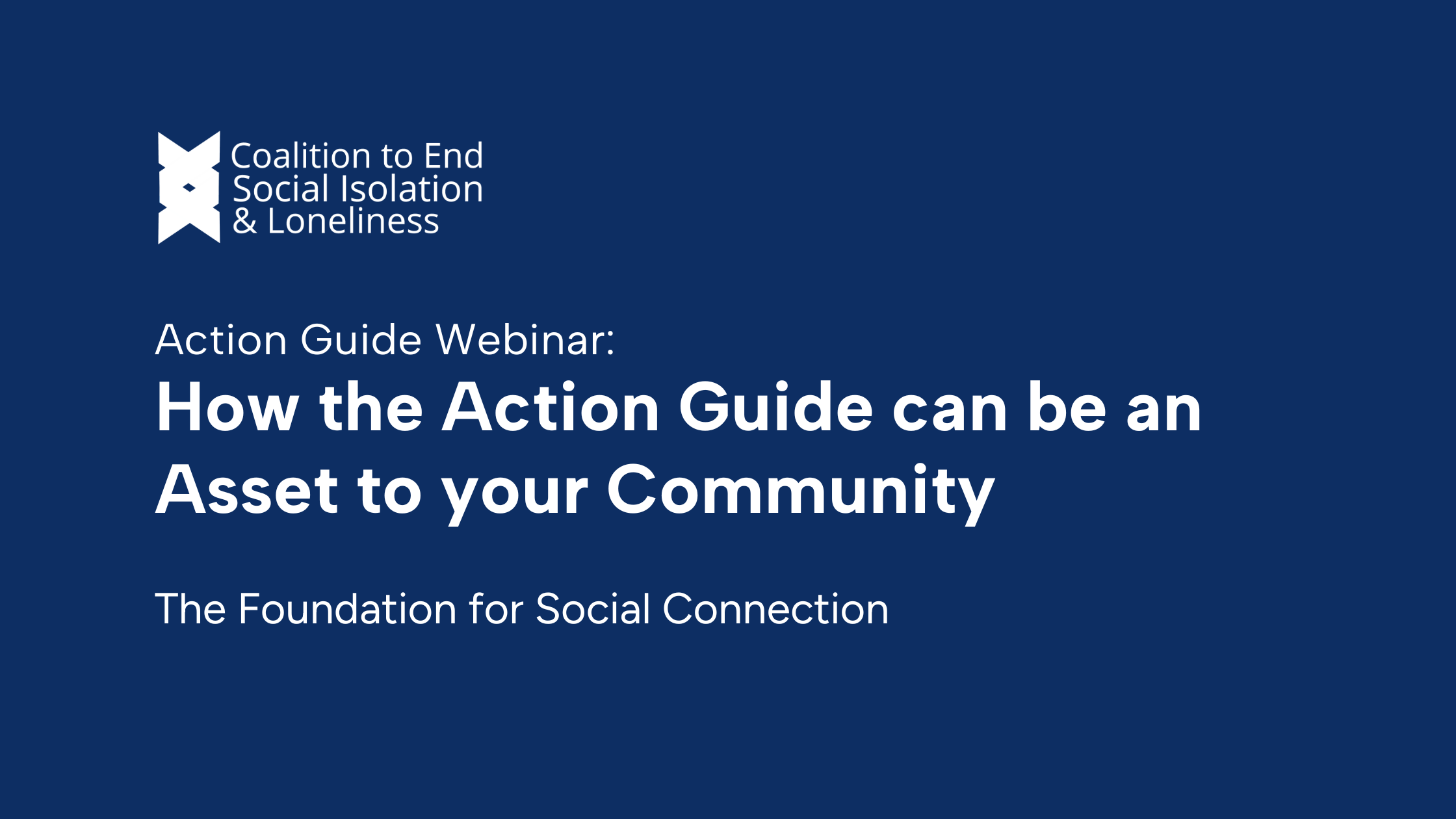 How the Action Guide can be an Asset in your Community