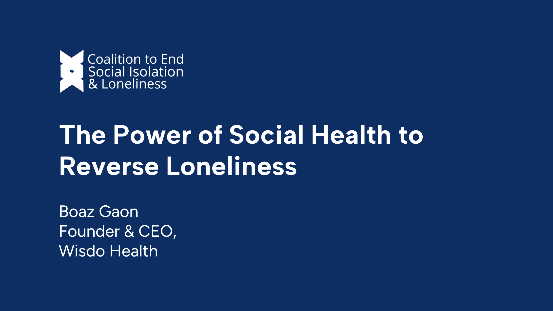 The Power of Social Health to Reverse Loneliness