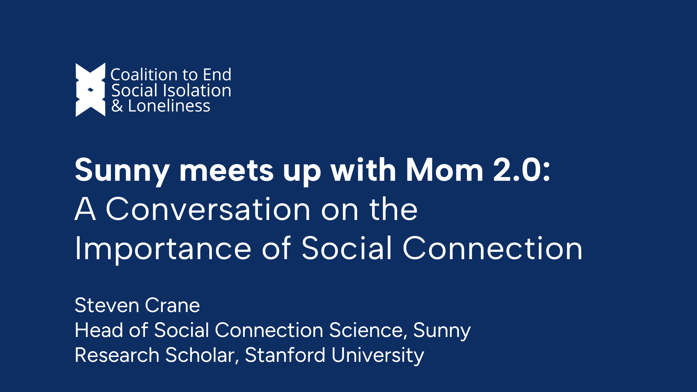 Sunny meets up with Mom 2.0: A Conversation on the Importance of Social Connection